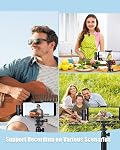 Tearstone Wireless Lavalier Microphone for Android/iPhone/Computer/Laptop, Professional Mini Mics for Video Recording Interview Conference Podcast Vlog YouTube TikTok (Black)