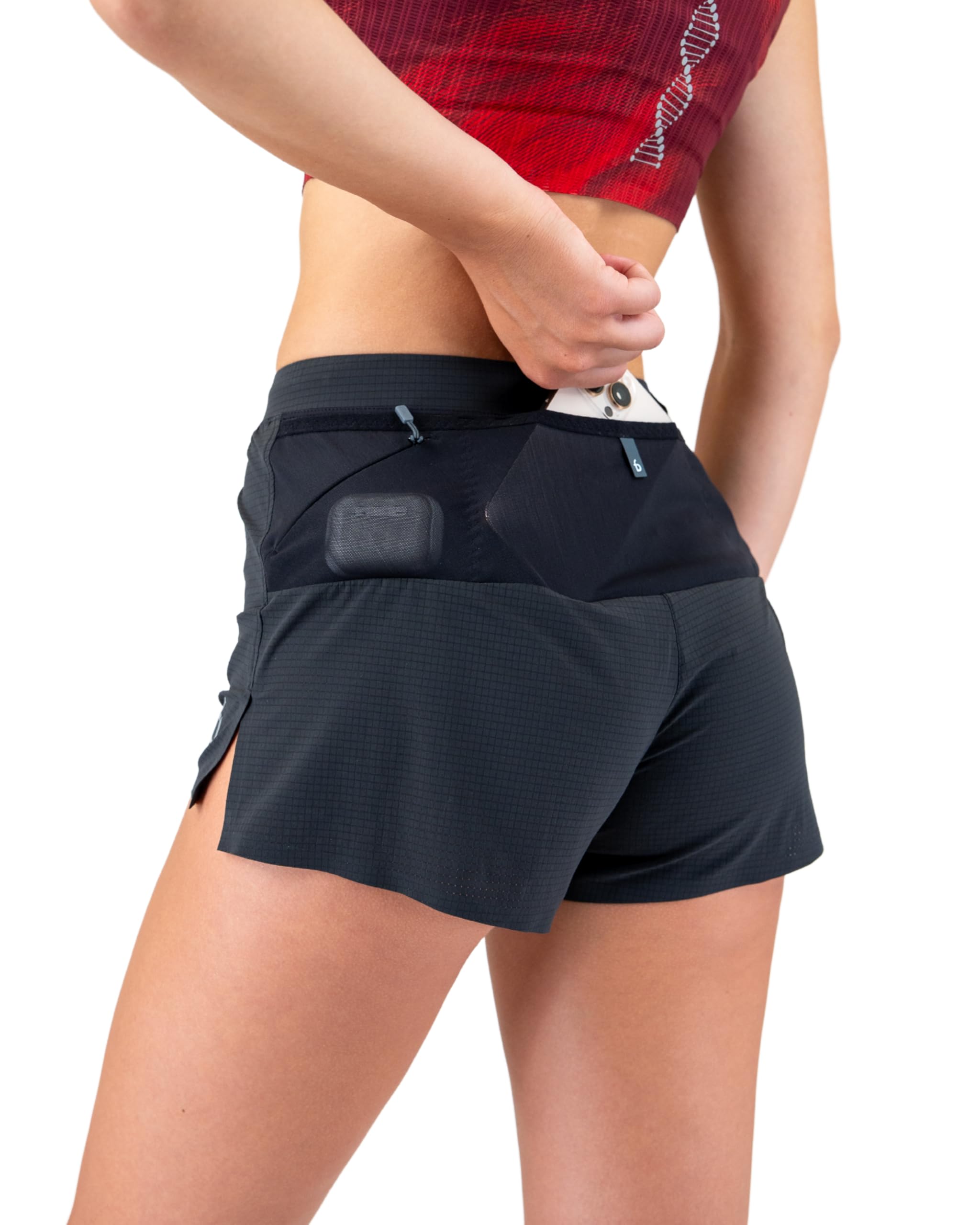 FlipBelt Women's Elite Running Shorts 3.0 - Black - S