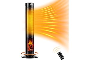 Calentador eléctrico para salas grandes: Calentador de torre espacial de cerámica de...