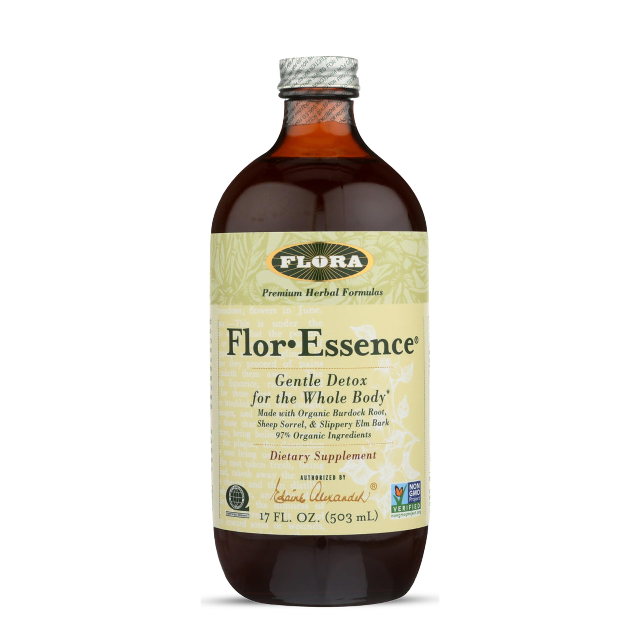 Health Flor-Essence Liquid Tea Blend - Ancient 8-Herb Formula - Natural Full Body Cleanse & Detox - Organic Ingredients - Pure Vegan Formula - Burdock Root, Sorrel, Slippery Elm, Kelp - 500mL