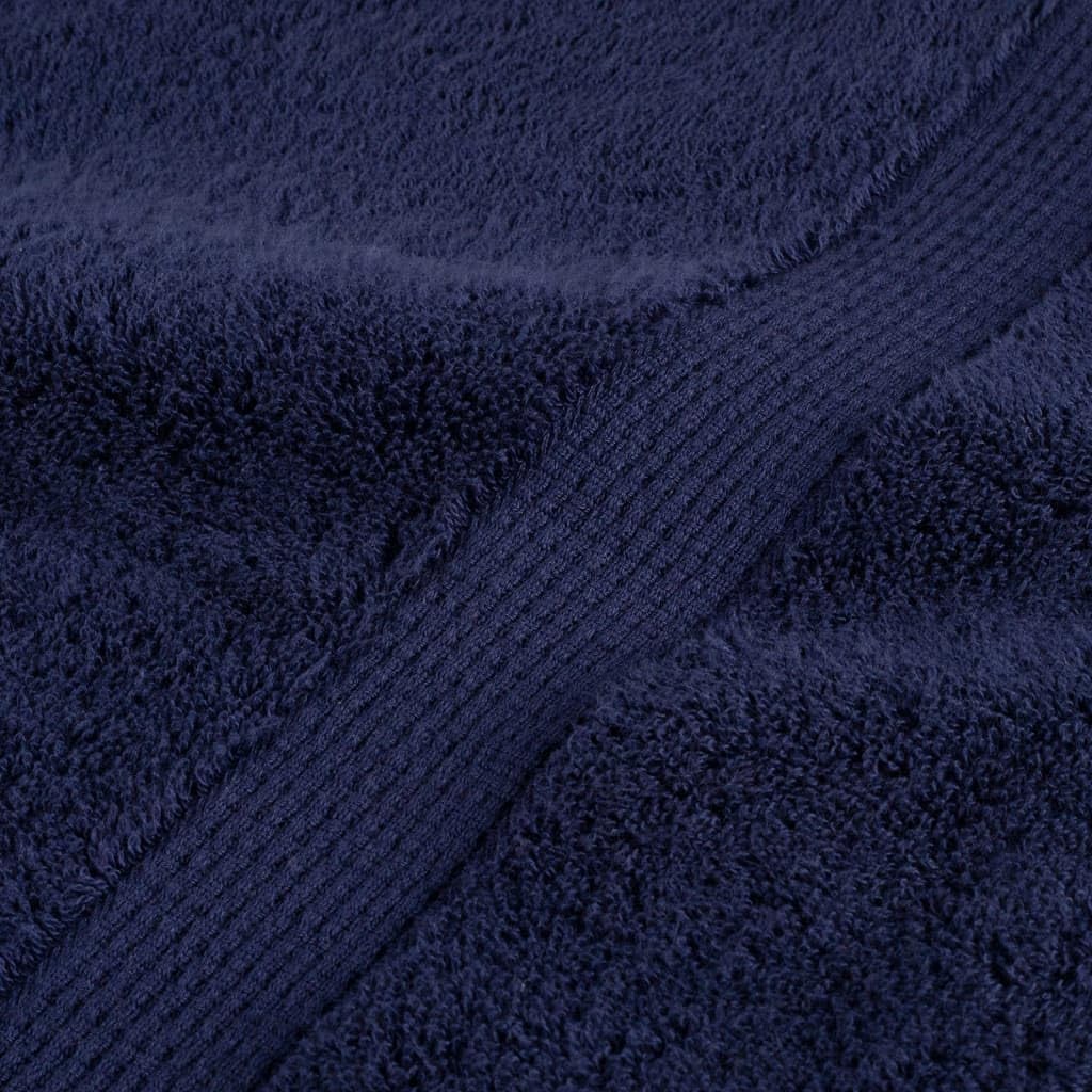 Home Garden - Asciugamani per ospiti, 2 pezzi, 30 x 50 cm, 600 g/m², colore: blu navy