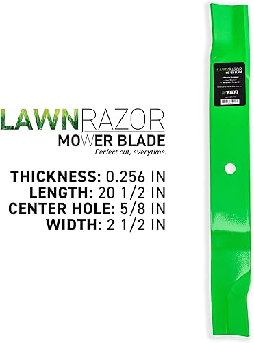 Miniatura 3 de 8TEN LawnRAZOR Mower Blade Set for Gravely Promaster 260Z Ariens 60 inch Deck 09081200 03253900 09246600 (High-Lift)