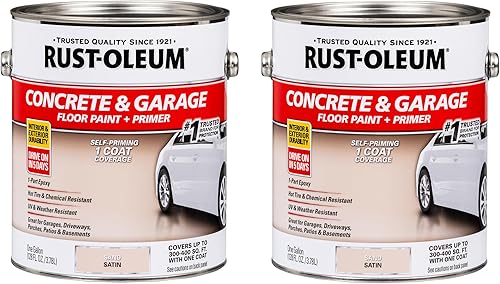 Vista 15 de Rust-Oleum 320202-2PK - Capa de acabado transparente para concreto y garaje, galón, transparente brillante, paquete de 2 Claro