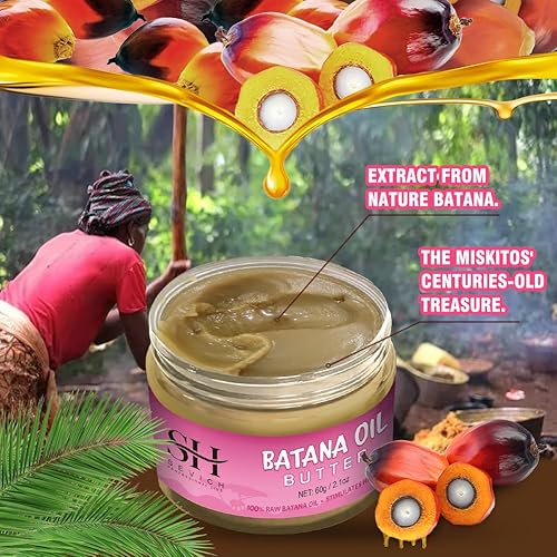 Miniatura 3 de SEVICH Mantequilla para el cabello con aceite de batana crudo 100% puro, de Honduras, aceite de batana para el crecimiento del cabello, repara el