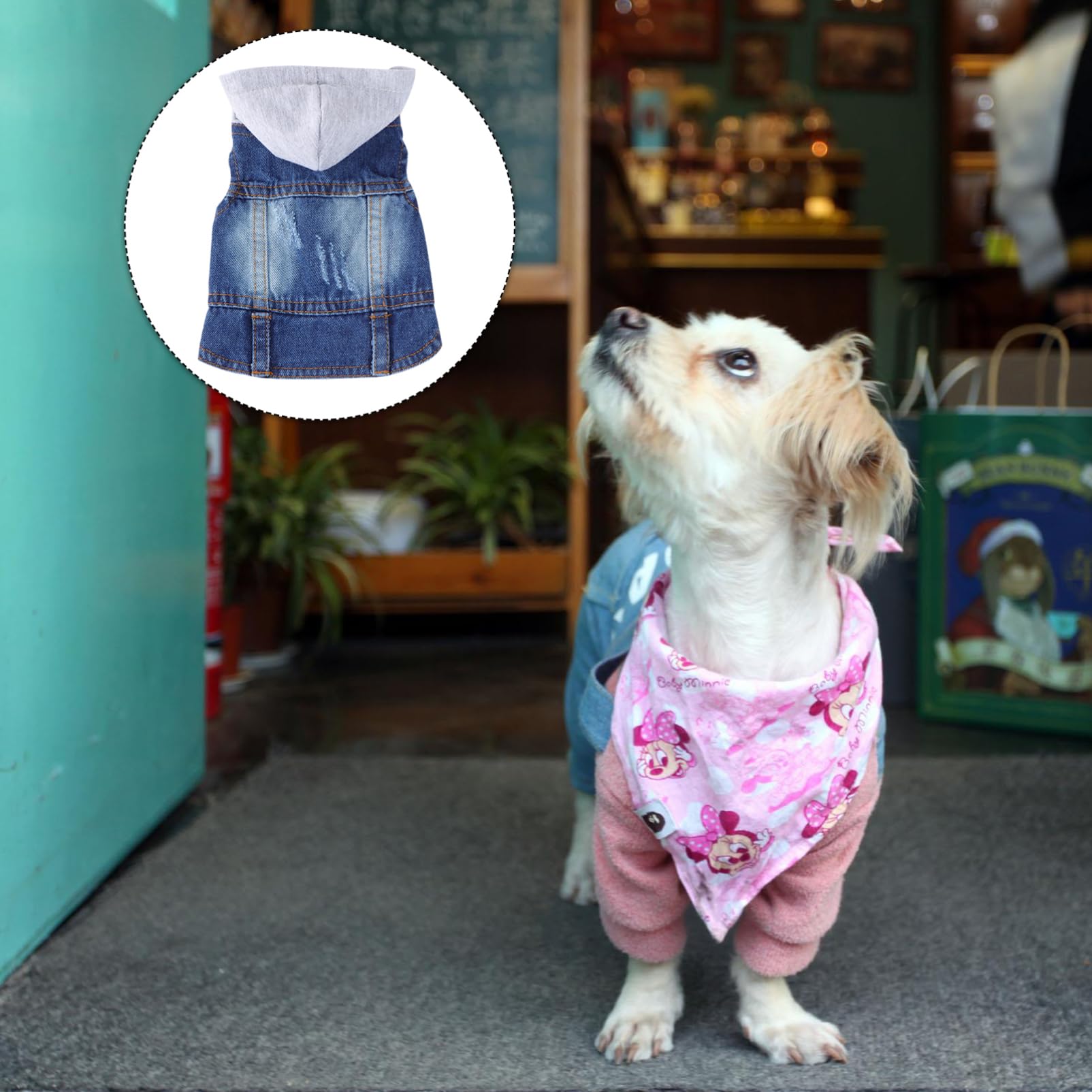 Happyyami Bassotto Gilet Rinfrescante per Cani di Piccola Taglia Bandana Costume Cucciolo Bianca