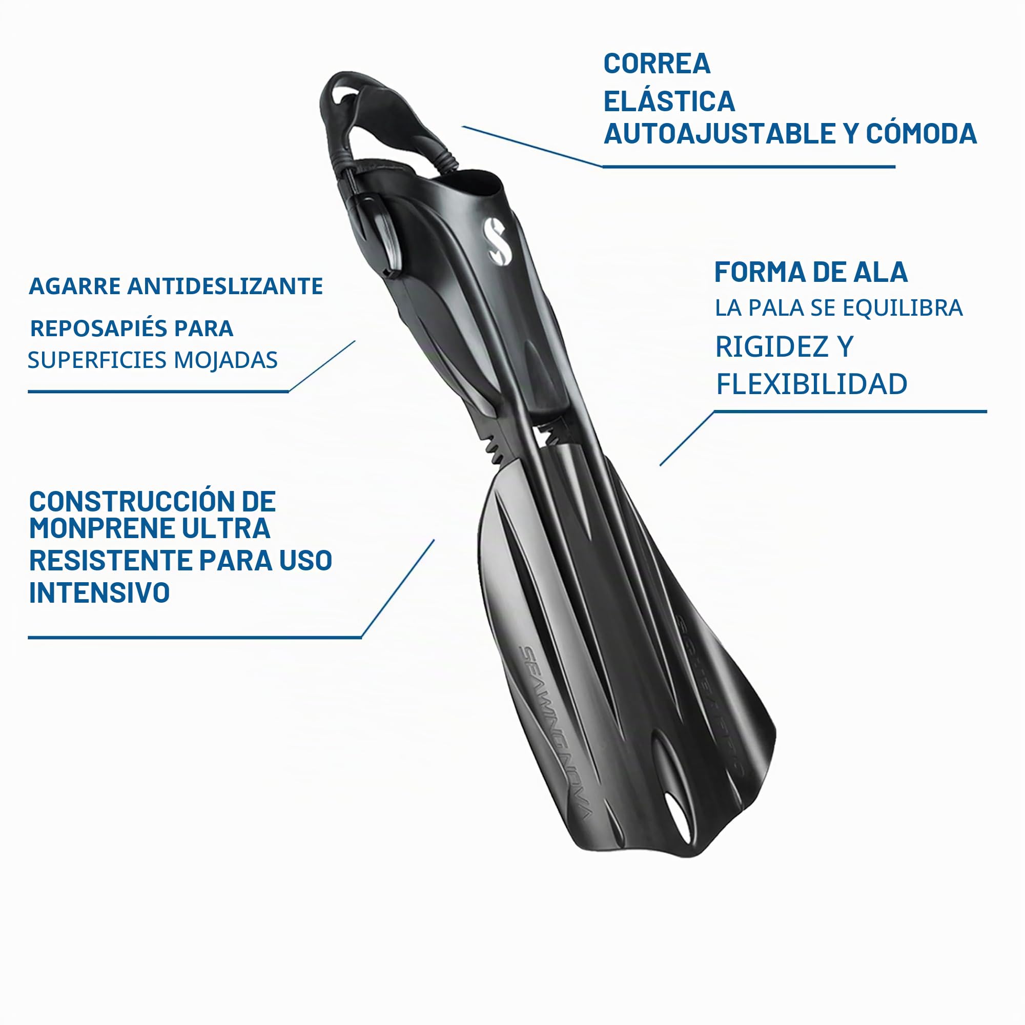 SCUBAPRO Seawing Nova Fin Aletas, Unisex Adulto