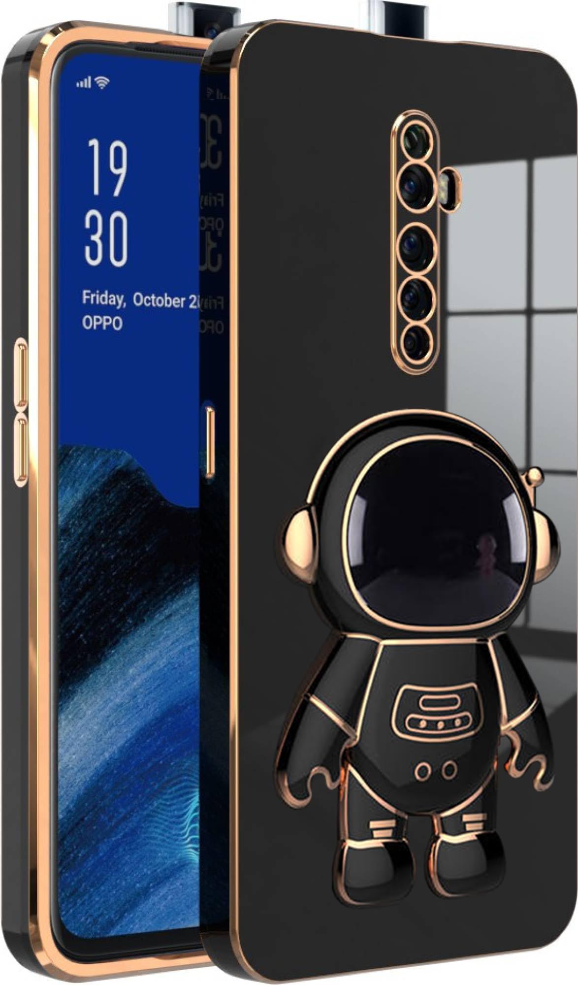 V-TAN Electroplated 3D Astronaut Holster Folding Stand Back Case Compatible with Oppo Reno 2Z,Reno 2Z,Oppo Reno 2F,Reno 2F (Black) (B0CB1413FW) Amazon Price History, Amazon Price Tracker