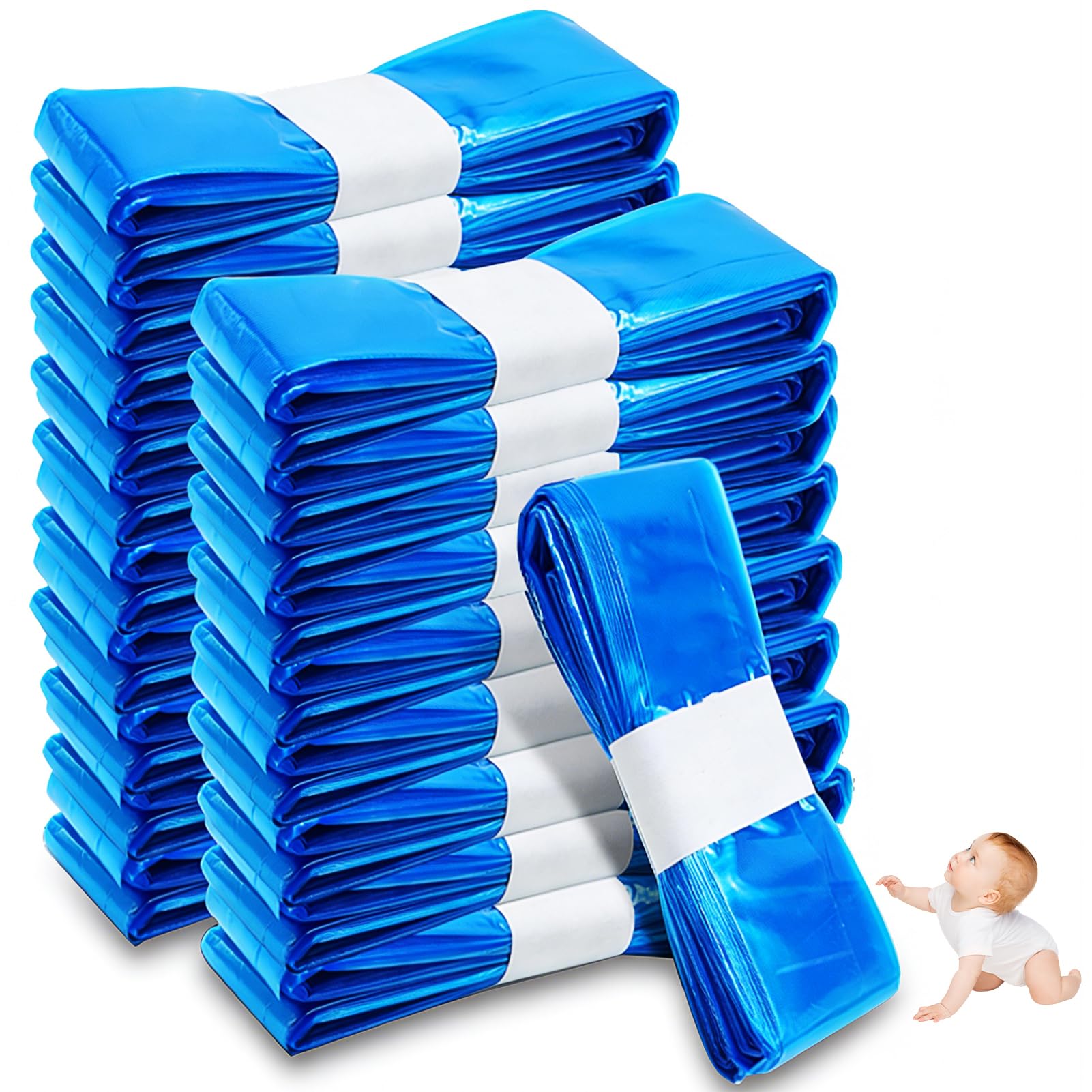 20 Pezzi Ricarica Mangiapannolinii, PARPAT 4,5m Sacchetti Mangiapannolini Antiodore Inodore Addensata Buste Ricarica Mangia Pannolini, Twist & Click