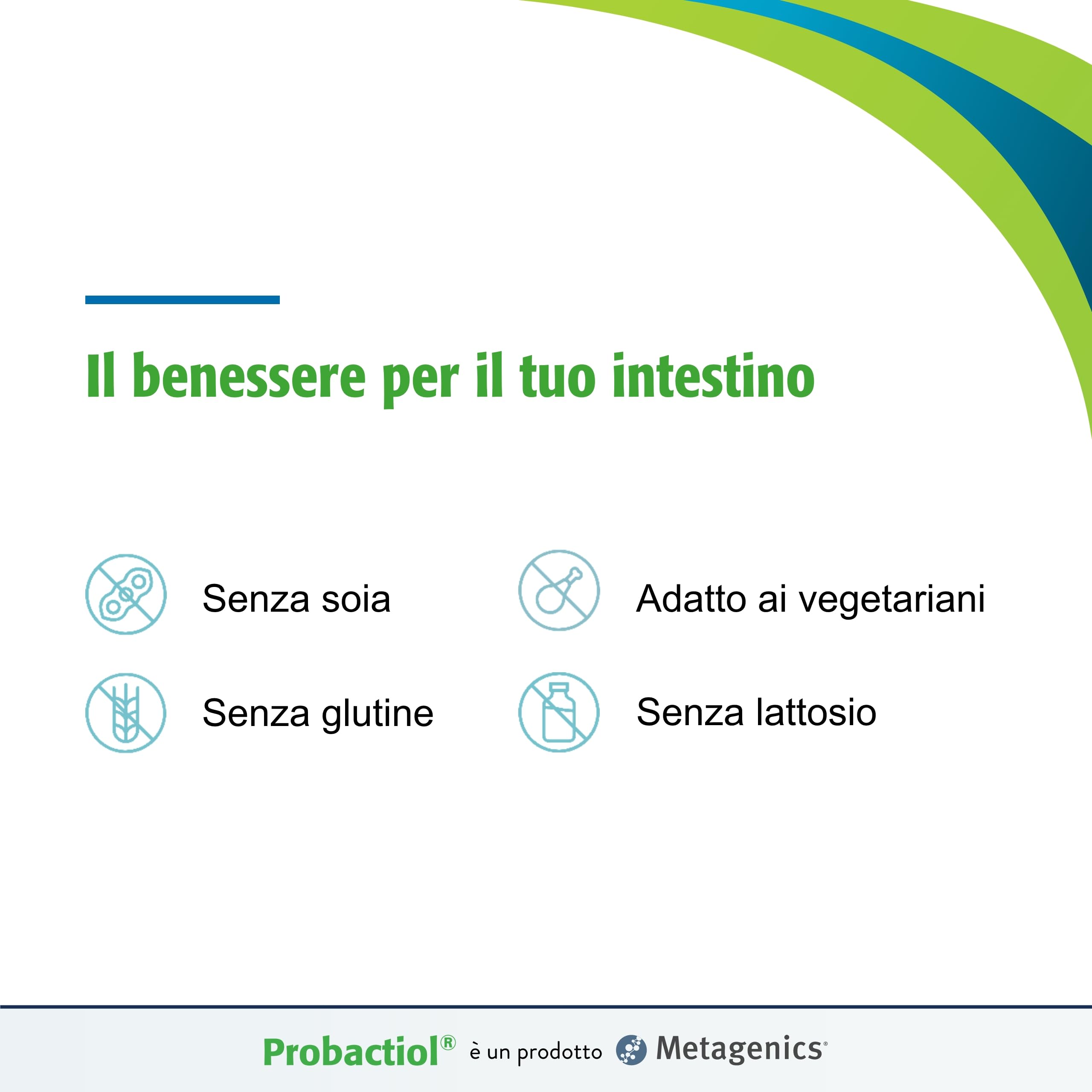 Metagenics Probactiol Complete - Combinazione di 9 Ceppi Probiotici per Migliorare l'Equilibrio della Flora Intestinale - 30 Capsule