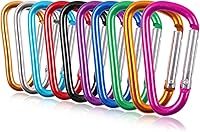 Vista 9 de OMUKY Mosquetones multicolor Clips de gancho Accesorios de camping Hebilla para senderismo al aire libre Viajar