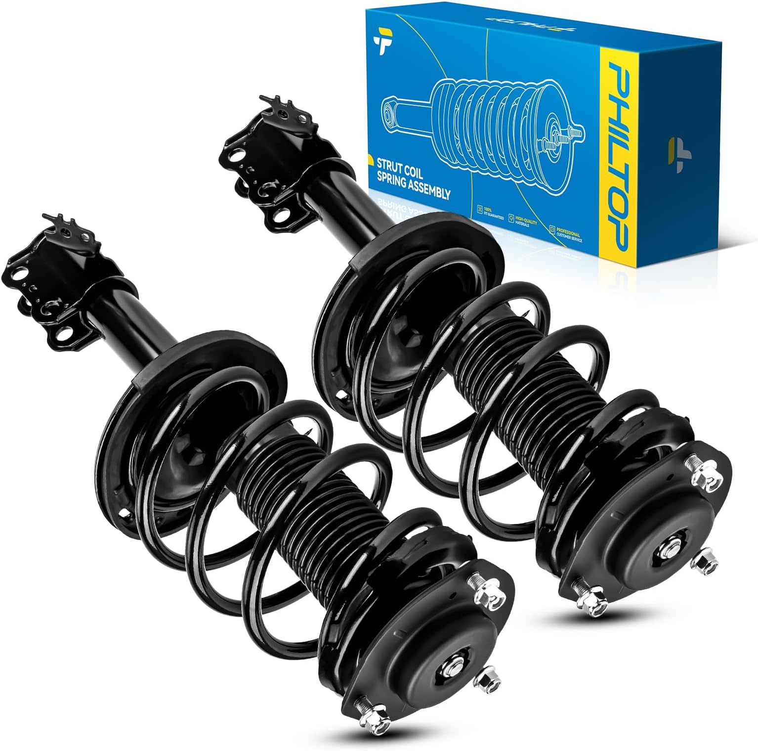 Amazon.com: Front Complete Struts Assembly w/Coil Spring Shock Absorber ...