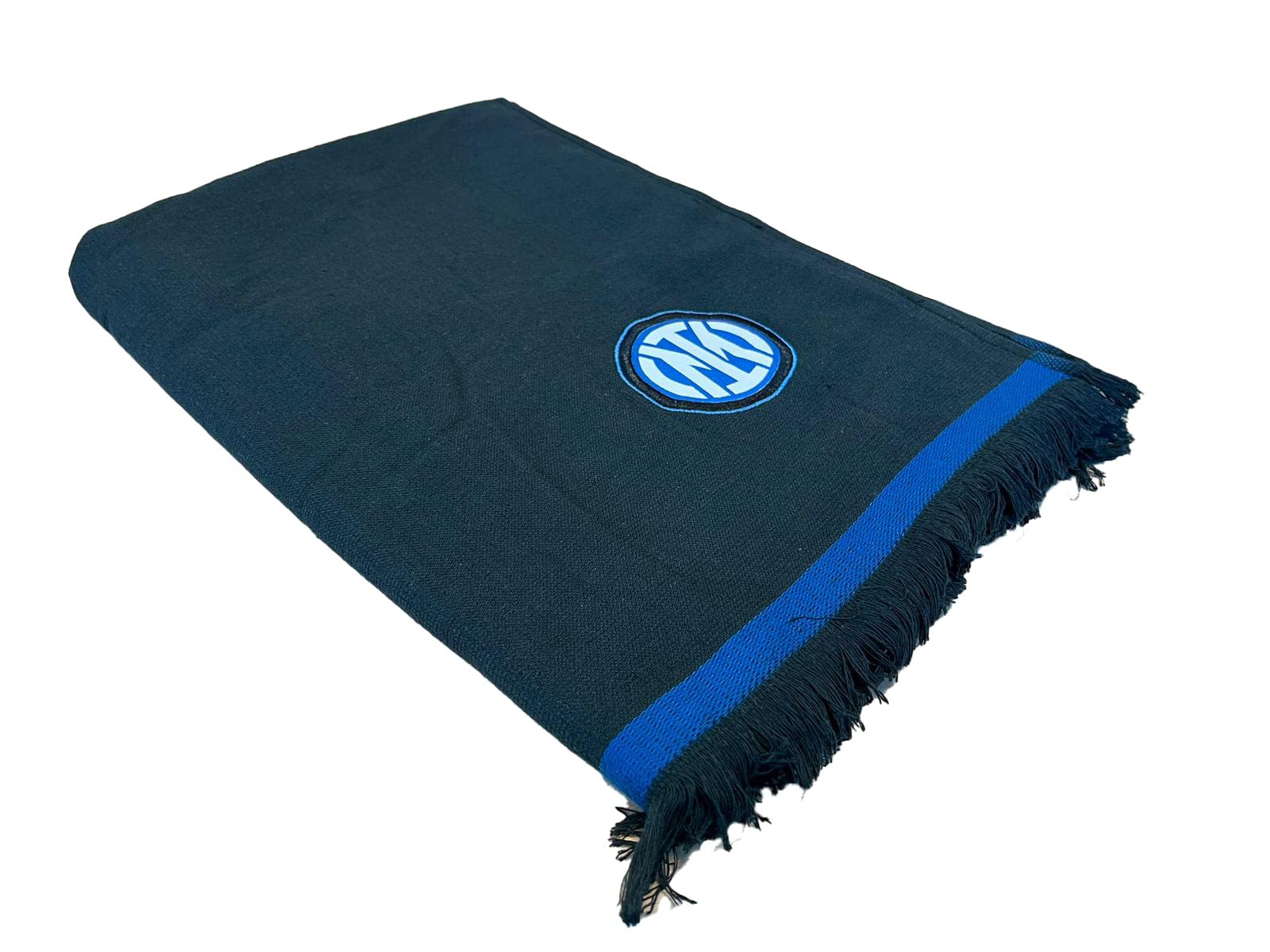 F.C. Inter Serviette de Plage à Franges Foutà Mer et Piscine 100% Coton 85 x 160 cm Produit Officiel