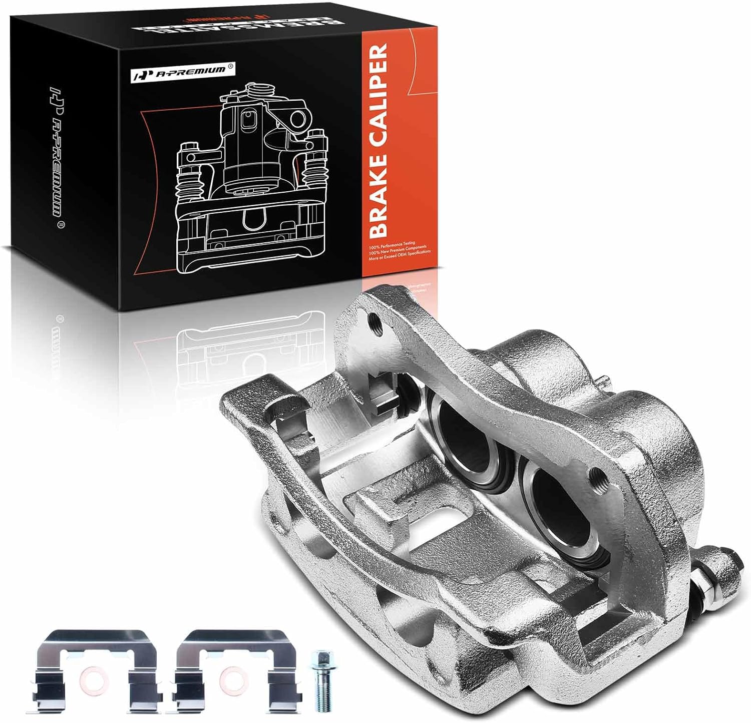 A-Premium Disc Brake Caliper Assembly with Bracket Compatible with Select Kia and Hyundai Models - Sedona 2006-2014, Entourage 2007-2008 - Front Left Driver Side