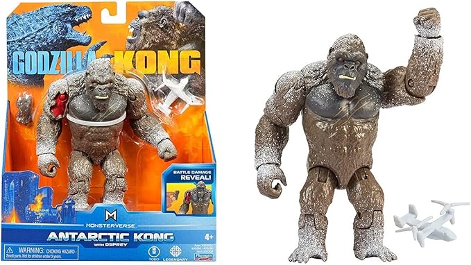 Monsterverse Godzilla vs Kong - Antarctic Kong with Osprey 6" miniatura 5