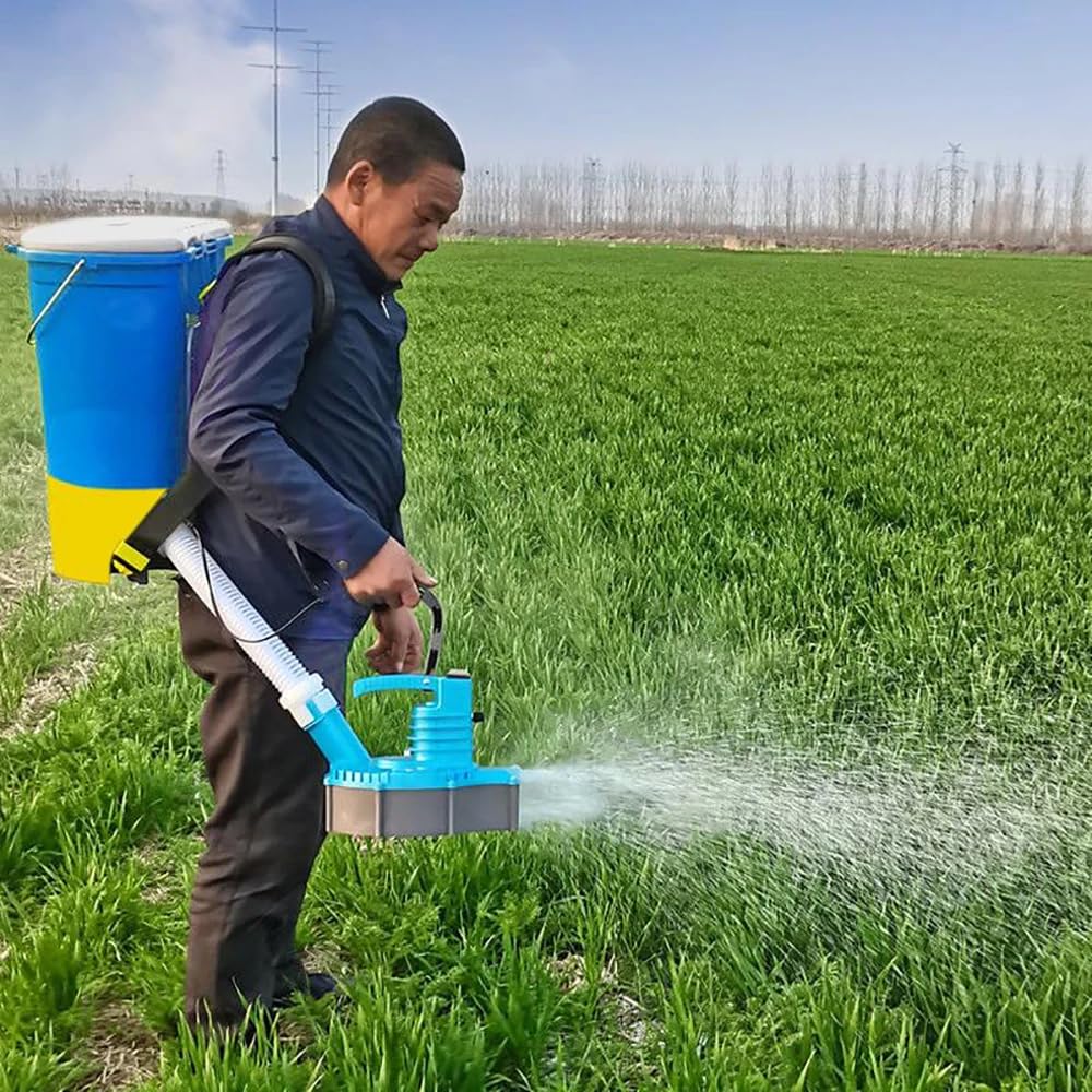 Spandiconcime ad Alta Potenza da 12 V, Spandiconcime Elettrico a Velocità Regolabile, Accessori per Fertilizzanti per Macchine Agricole