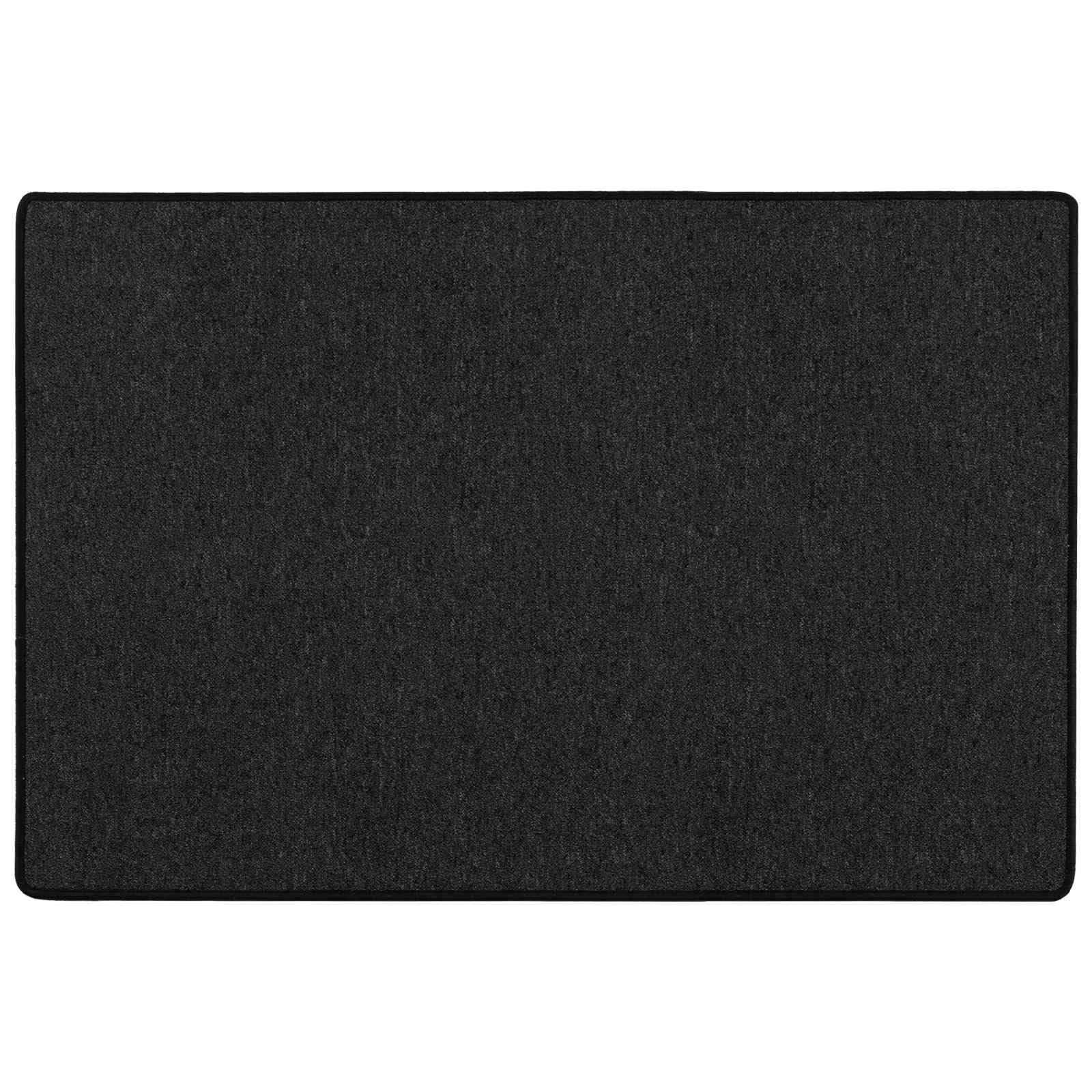 vidaXL Carpet Runner Anthracite 100 x 100 cm 100% Polypropylene, Hallway Decor, Modern Runner Rug, Non-Slip Design, Textured Polypropylene, Elegant Entryway Carpet, Functional Indoor — image 1