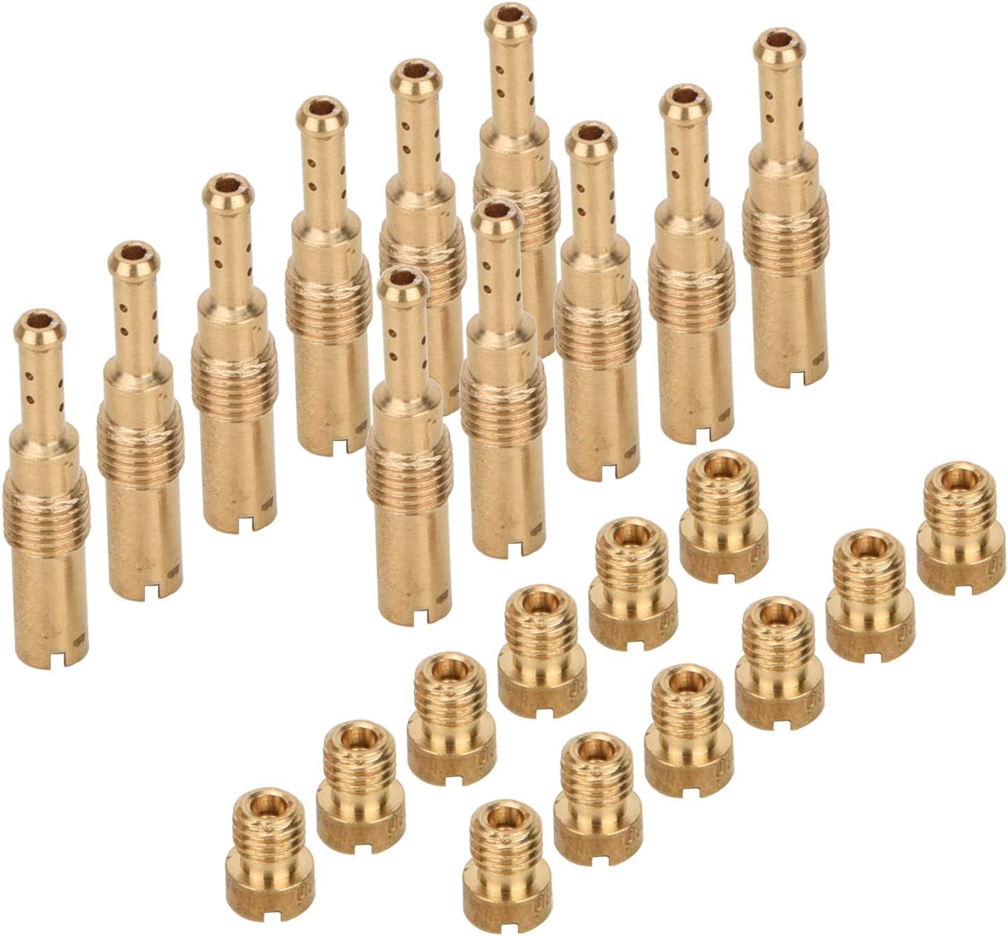Febrytold 20Pcs Jets kit - 10Pcs Carburetor Main Jets and 10Pcs Slow Pilot Jets for PWK Keihin OKO CVK PWM