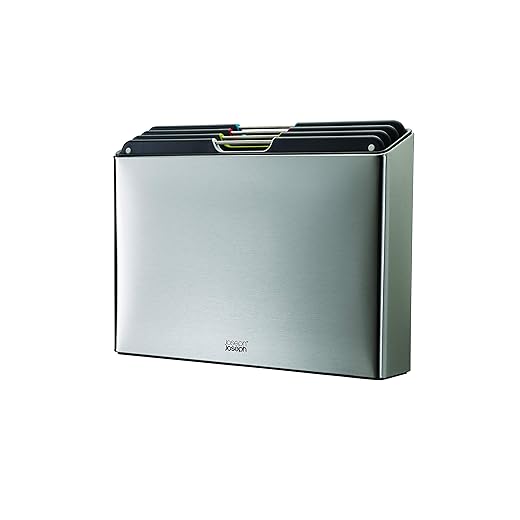 Joseph Joseph Folio Staal Hakken Bord 4-Stuk Set, Roestvrij Staal