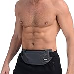 USHAKE Running Belt,Men or Women Ultra Light Bounce Free Waist Pouch Bag Fitness Workout Belt Sport Waist Pack Exercise Waist Bag for iPhone Samsung LG in Running Gym Marathon (Grey)