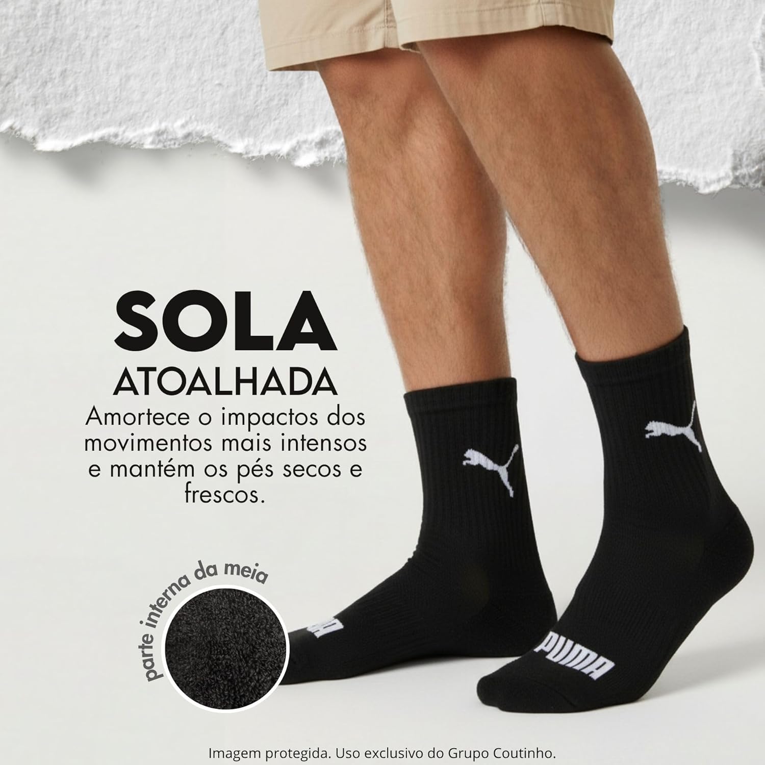 Kit 3 Pares Meia Puma Cano Médio Academia Sola Atoalhada Original em promoção! Veja a oferta e mais achadinhos de Moda íntima 4 Hoje é o melhor dia para comprar Kit 3 Pares Meia Puma Cano Médio Academia Sola Atoalhada Original com aquele preço maroto! Promoção! Aproveite a oferta! 4