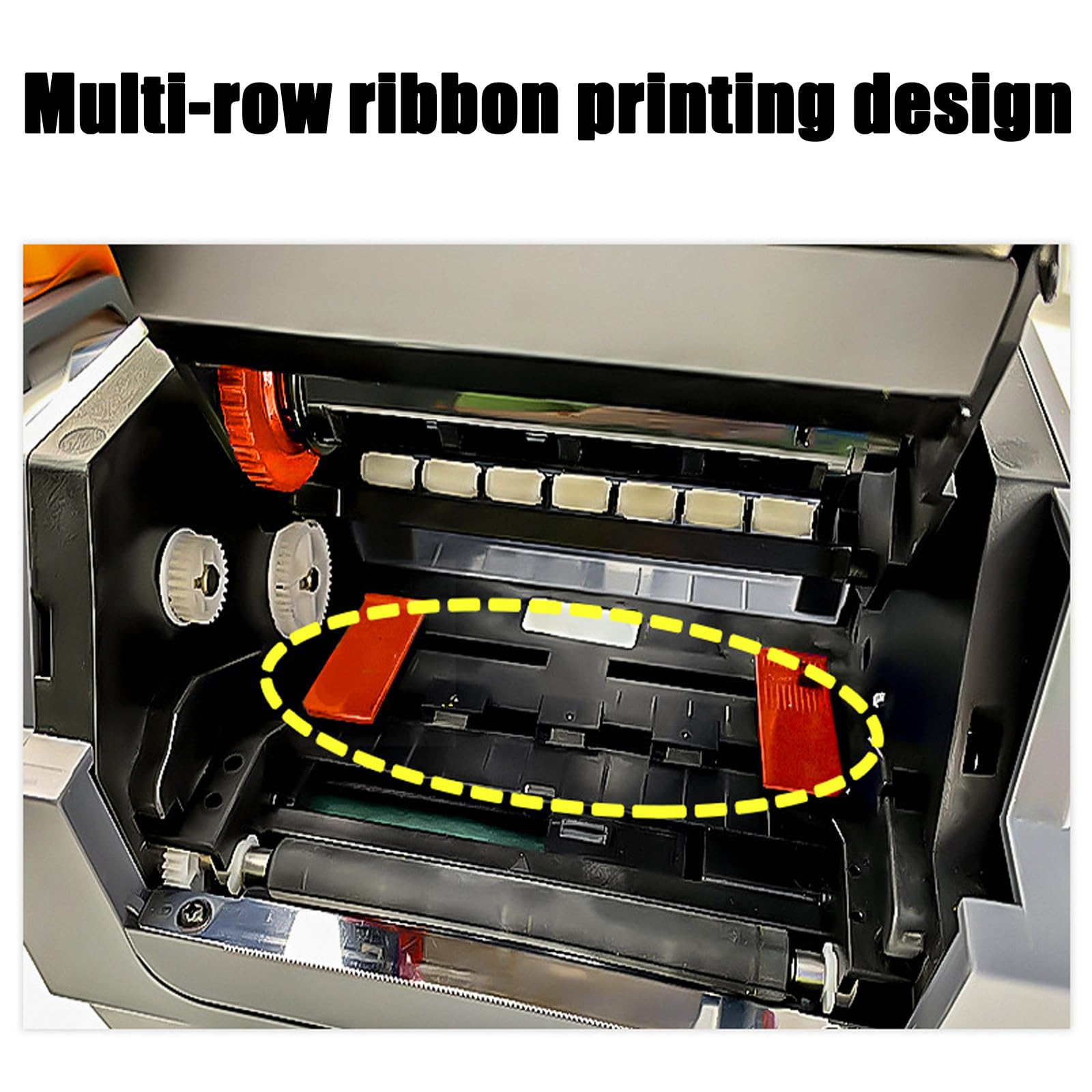 Macchina per Stampa a Nastro Automatica per Stampa a Nastro di Raso Macchina per Stampa a Nastro di Raso per Etichette di Larghezza 12-20mm Applicabile,Supporta Oltre 50 Lingue