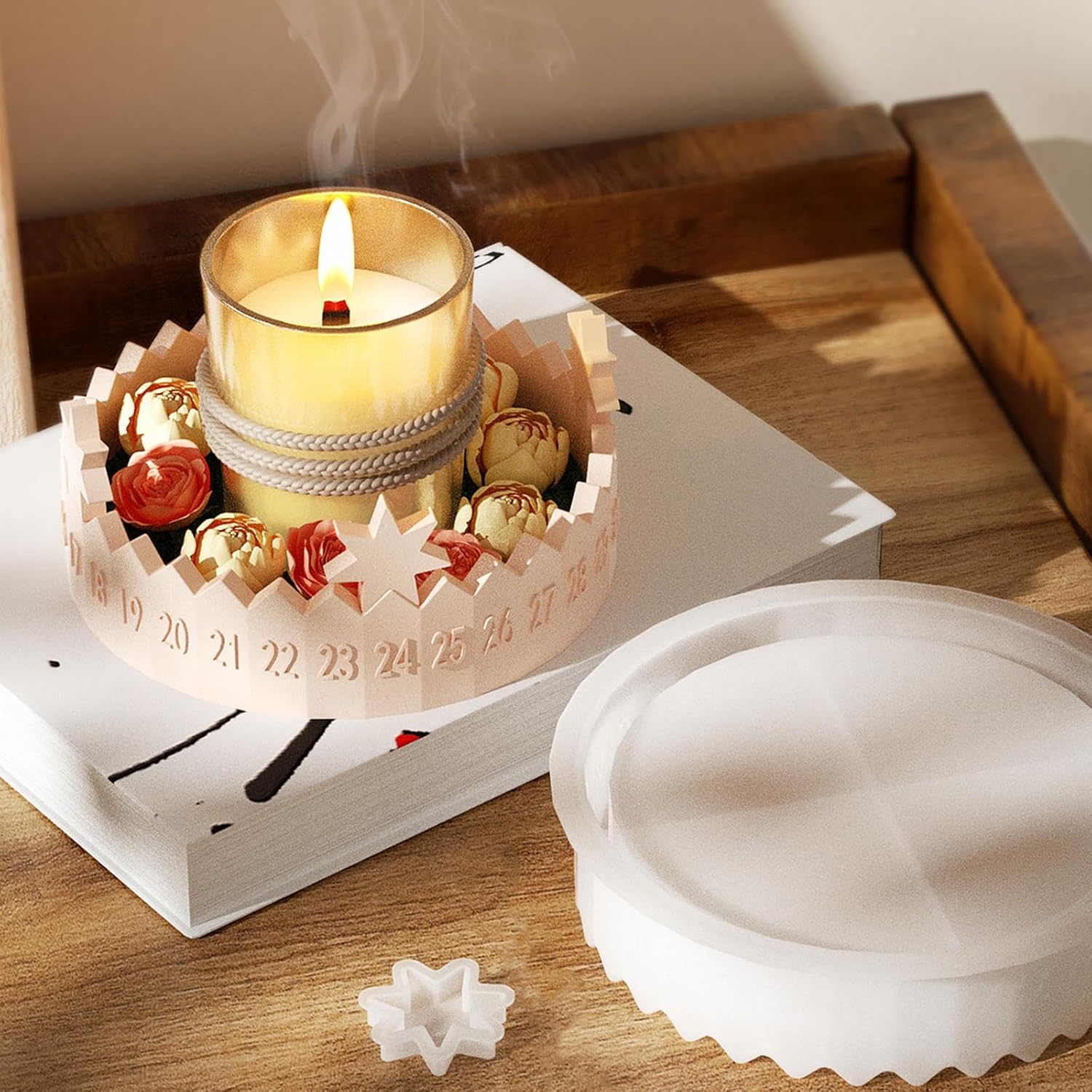 Stampi Silicone Natale Stampo Per Candele In Silicone A Forma Di Renna Di Natale, Stampo In Silicone A Forma Di Alce Di Natale, Stampo In Silicone A
