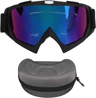 EVTSCAN Gafas De Esquí Al Aire Libre - Deportes Ciclismo Motocicleta Gafas A Prueba De Viento Bicicleta Todoterreno Gafas A Prueba De Polvo Mate con Marco Negro(C)