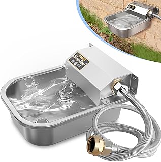 Automatic Water Dispenser for Dogs, 3L /101 oz 304 Stainless Steel Dog Water Feeder,