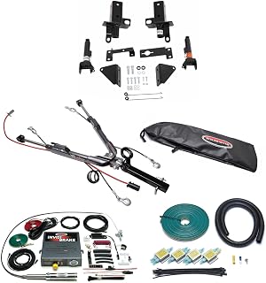 TrendsAuto Roadmaster Sterling All-Terrain Tow Bar and Baseplate Combo with Universal Economy Wiring Kit & Invisibrake Braking System fits 2021-2025 Bronco with Plastic Bumper | Includes Decal