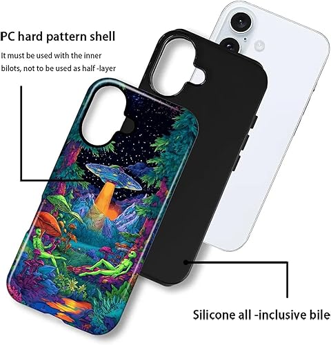 Miniatura 477 de Funda para iPhone 11 Pro Funda, Diseño de Patrón de Mosaico de Vidrio en Tono Verde - Protección Dual Híbrida Silicona + PC Duro Resistente a Golpes