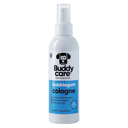 Buddycare Colonia para perros - Chicle - Colonia para perros con aroma dulce y juguetón