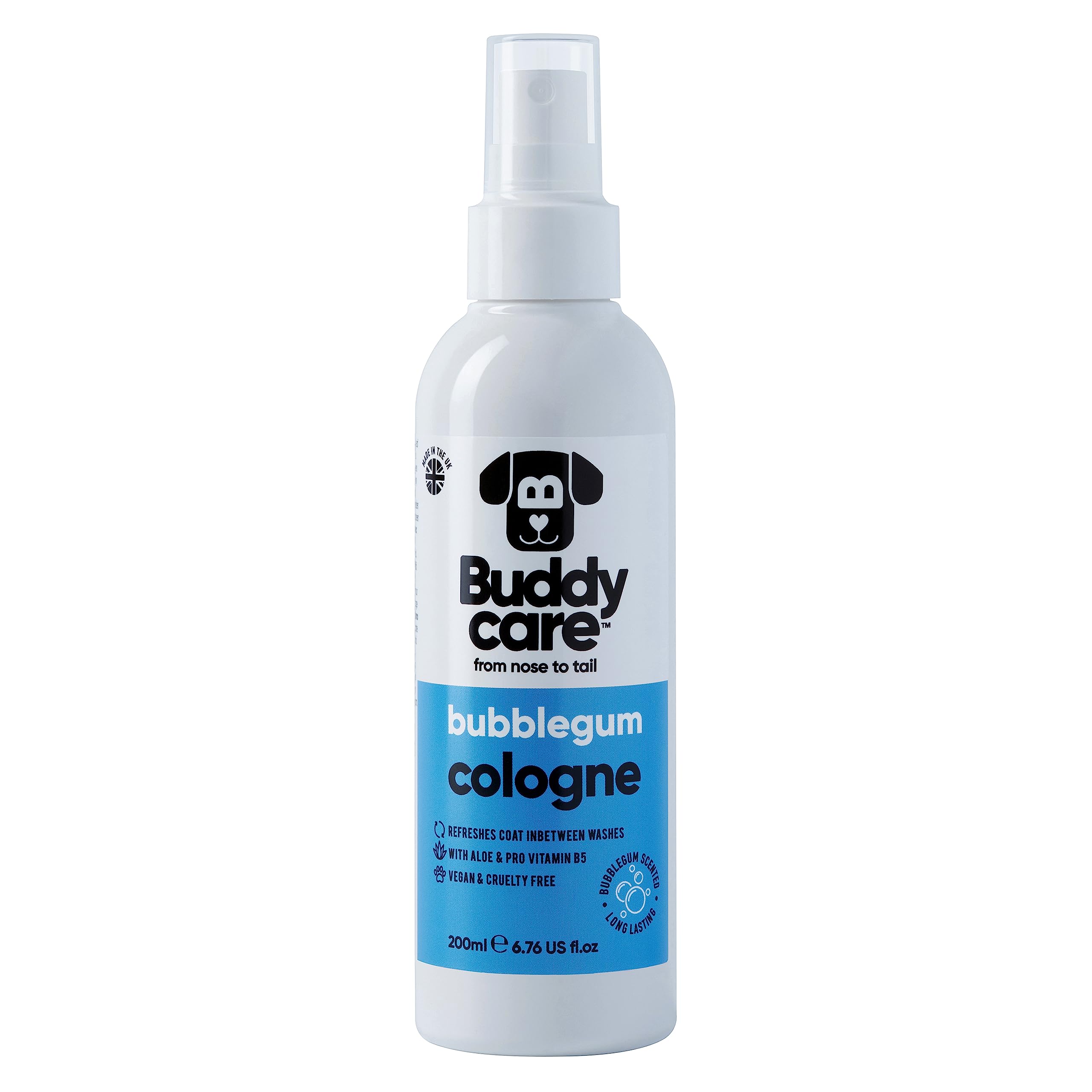 Buddycare Colonia para perros - Tropical - Colonia para perros refrescante y con aroma tropical - Refresca entre lavados para perros 200 ml (paquete de 1)
