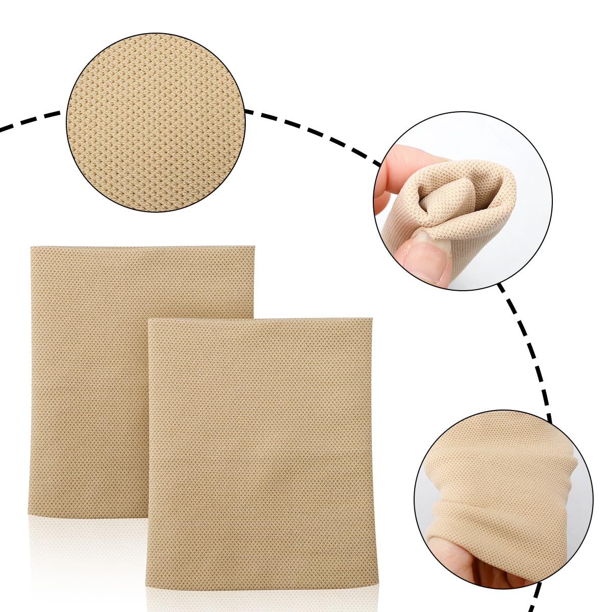 GLADFRESIT 2Pcs Compression Wrist Sleeve, Elastic Breathable Wrist Band Support Sleeve - Image 3