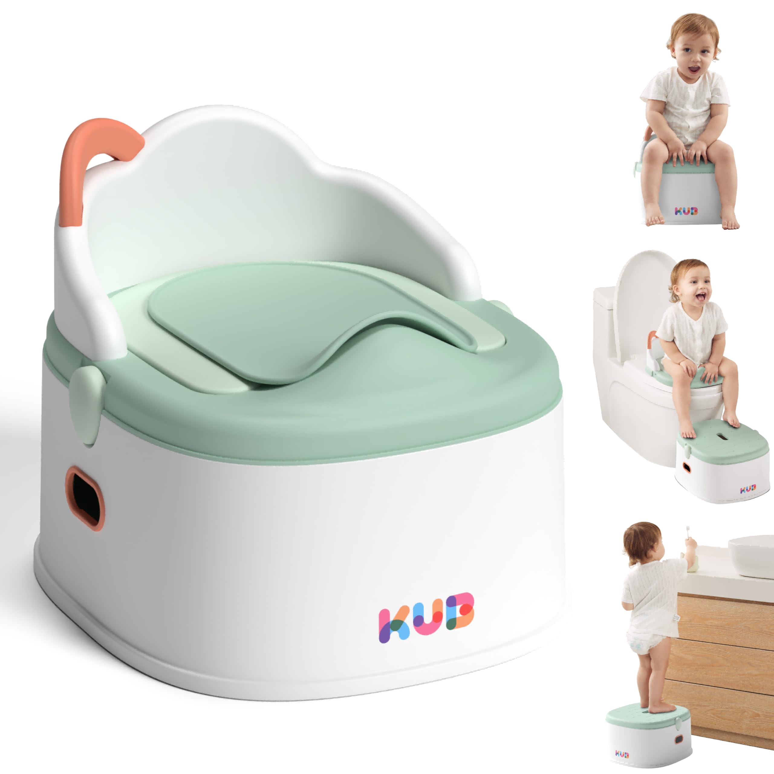 KÜB 3-in-1 Potty Training Toilet for Boys Girls - Easy to Clean, One-Click Assembly, 9 CM Splash Guard - Versatile Toddl 