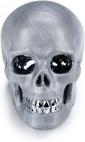 Vista 54 de Skullis 2.0 "Cráneo alienígena de cristal de obsidiana negra, escultura de arte fino de piedras preciosas talladas a mano, estatua de piedra Cráneo