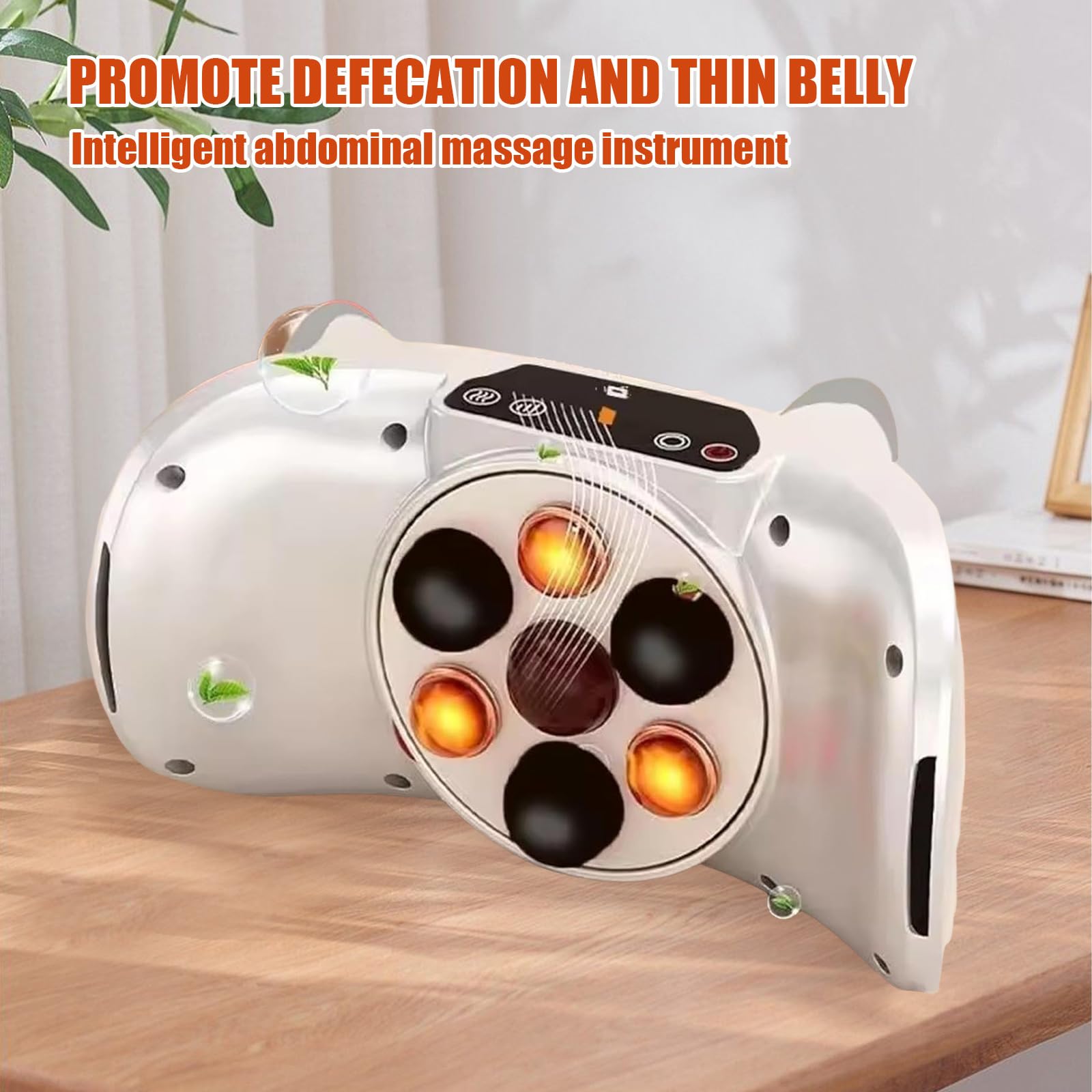 Ceinture Abdominale Electrostimulation,Massage Ventre,Machine Pour Maigrir Du Ventre,Masseur,Réglage À 3 Vitesses, Entretien Du Ventres, Pour Abdominaux, Dos, Cadeaux Pour La Fête Des Mères (Blanc)