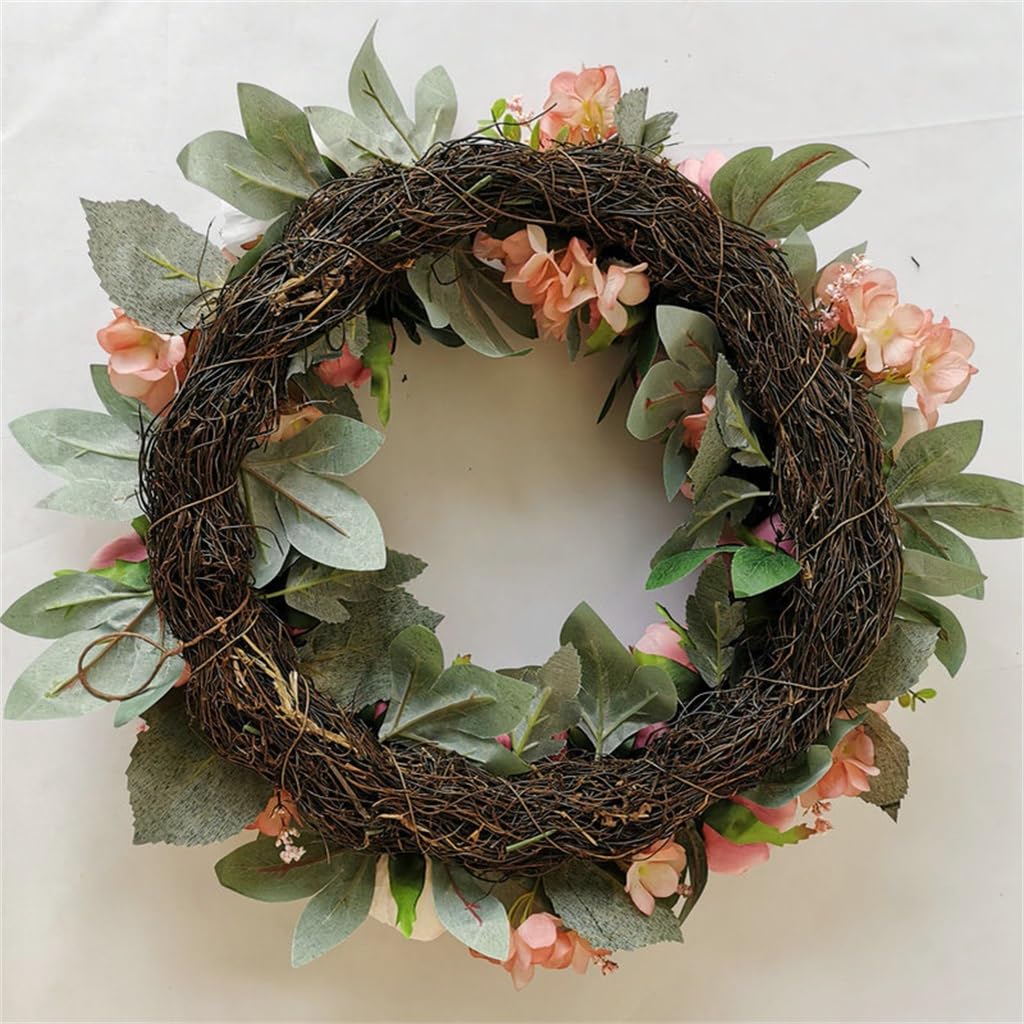 Guirlande Artificielle Eucalyptus Séché, Décoration de fenêtre Pivoine Fleur séchée Pivoine Décoration de Mariage Couronne