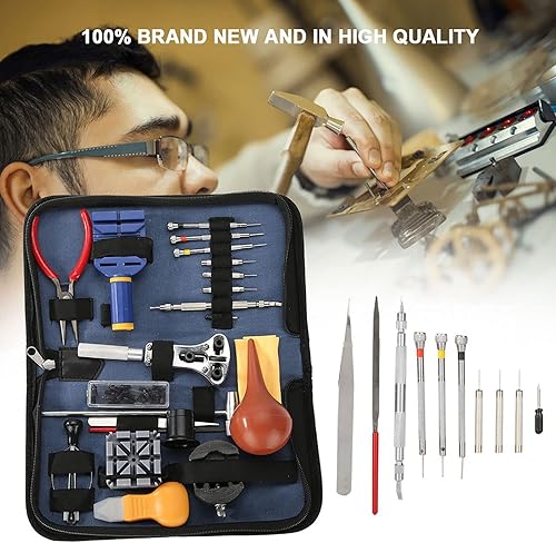 Miniatura 4 de Kit de reparación de reloj, kit de herramientas de reparación de reloj, kit de herramientas de reparación de reloj, juego de herramientas de