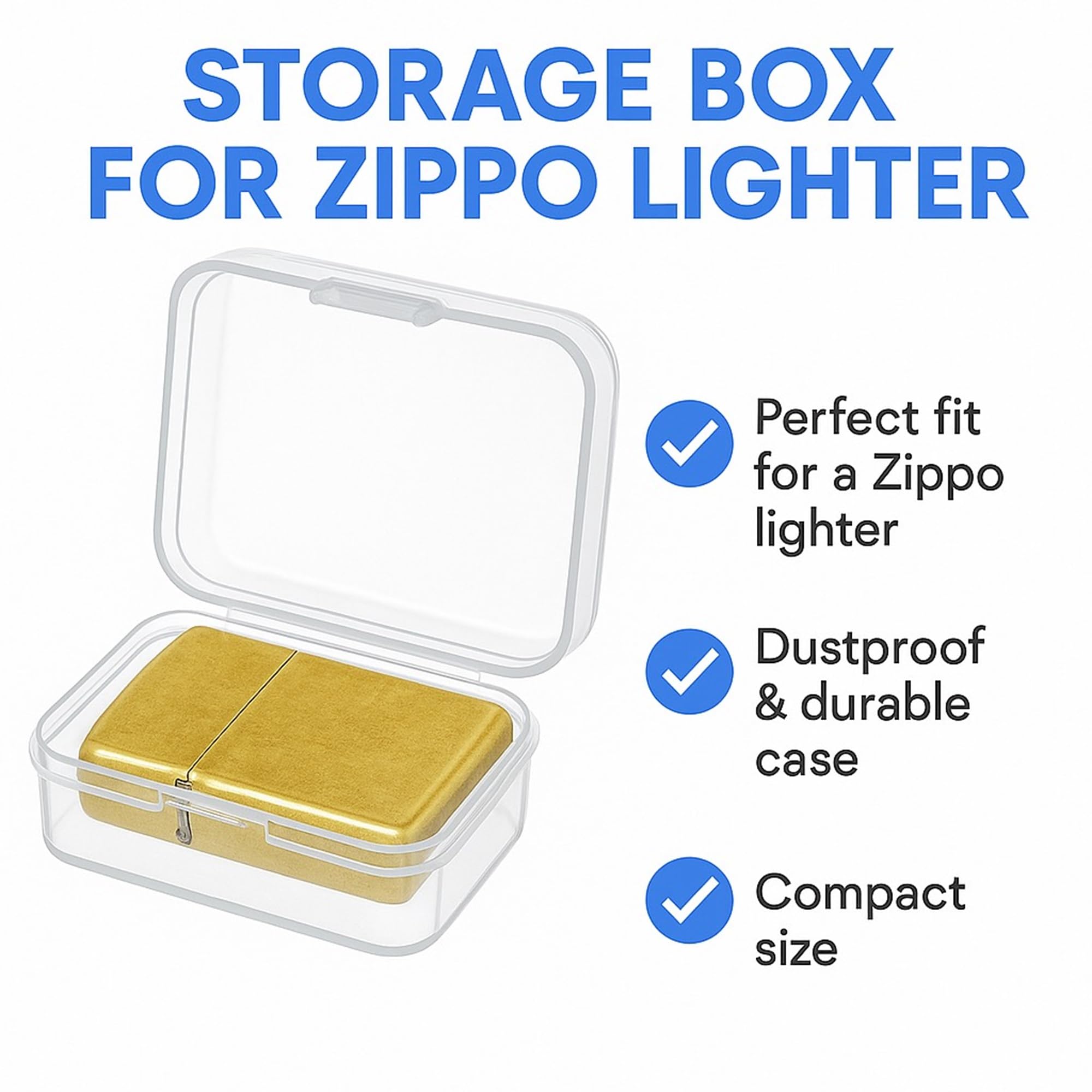 ZIPPO プラスティックケース51個 Amazon.co.jp: Zippoライター用ライターケースオーガナイザー - 透明