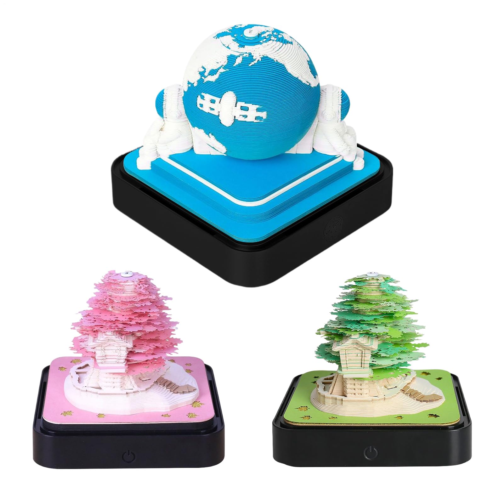 Calendrier de bureau 3D 2026 Mignon détachable esthétique