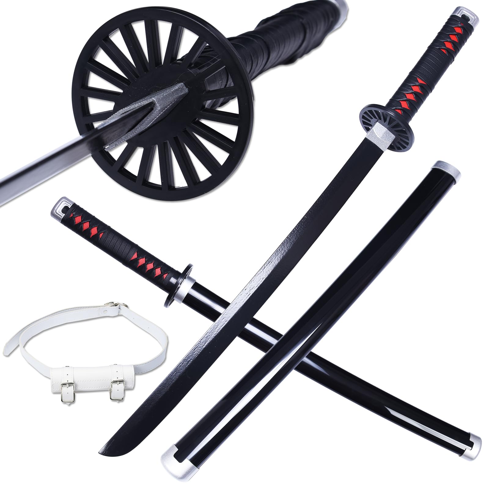 Purple flame Demon Slayer Sword 30inch Cosplay Sword Rengoku Kyoujurou Sword Tokitou Muichirou Sword Original Texture, Wide Selection of Styles
