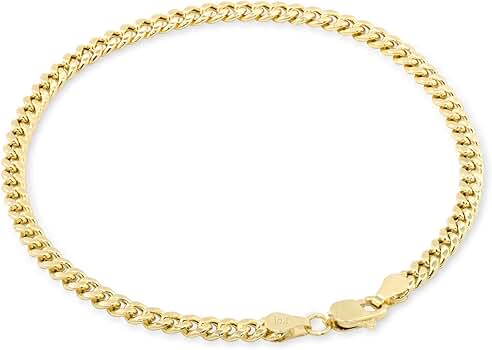 バングル　0.3ct、0.19ct Amazon.co.jp: Nuragold 10K イエローゴールド 4mm マイアミキューバ