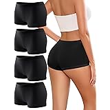 Sth Big Womens Boyshorts Underwear Seamless Boxer Briefs Full Coverage Soft Stretch Boxer Shorts For Women 4 Pack