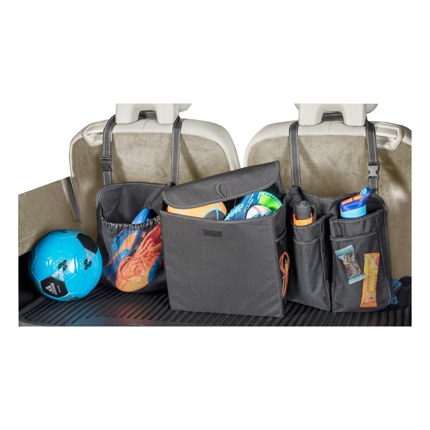 High Road SUV Hanging Trunk Organizer with Leakproof Covered Bin