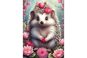 5D Diamond Art Animals Paintings Flower Hedgehogs