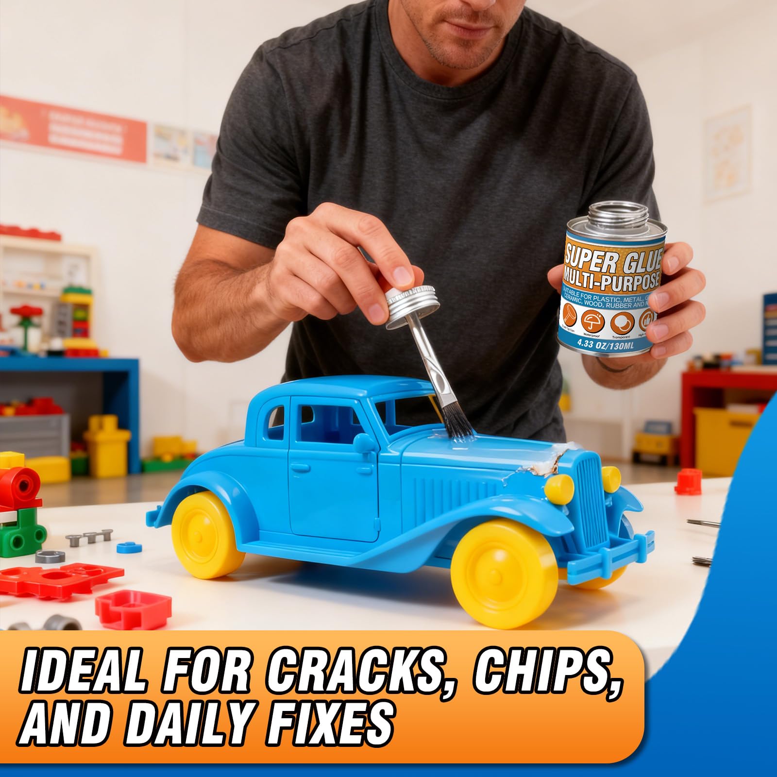 Super Glue with Brush - Strong & Waterproof Adhesive -7 Super Glue with Brush - Strong & Waterproof Adhesive -7