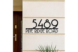 Personalized House Number Sign for Modern Home