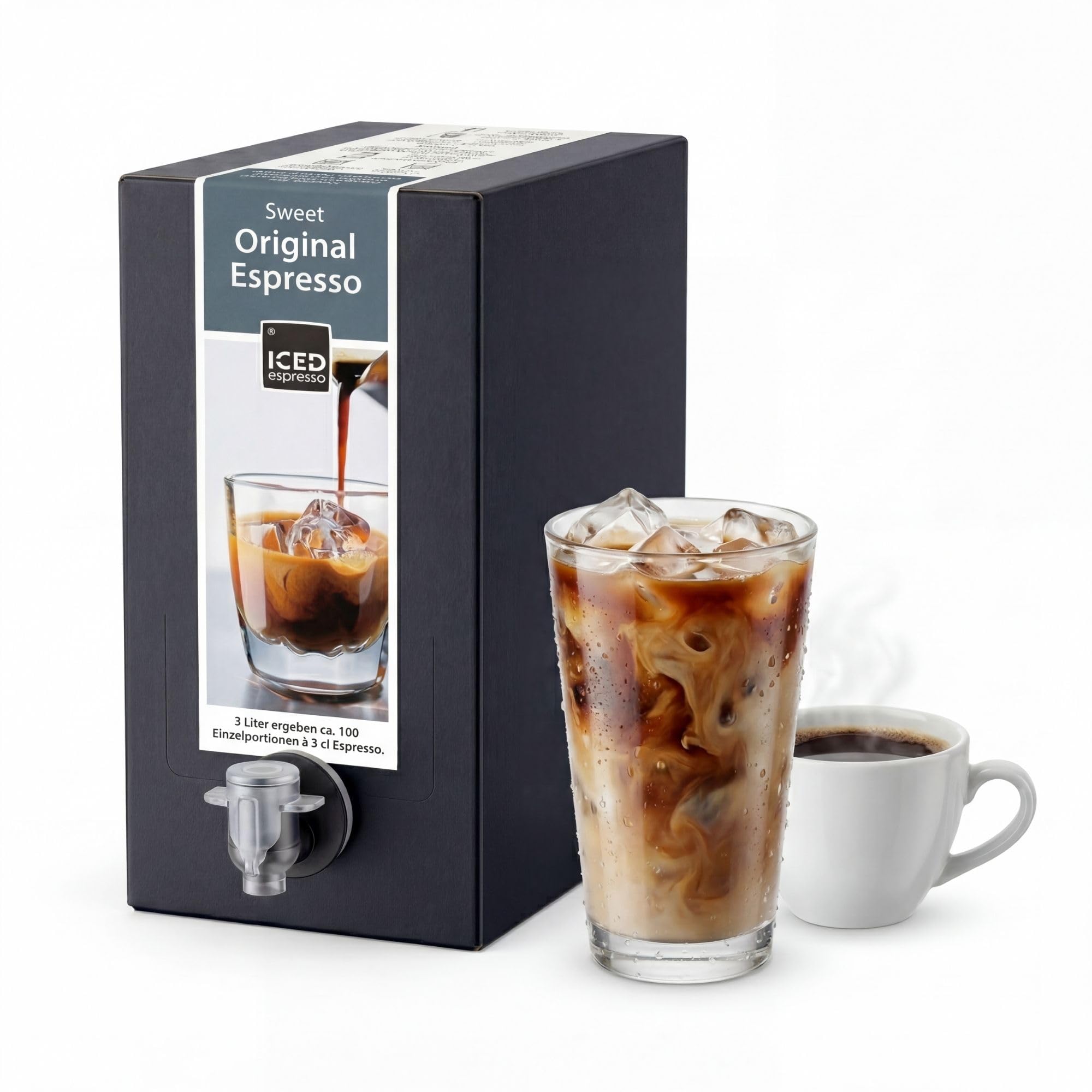 ICED Espresso Sweet Original 3L Bag-in-Box Arabica Kaffee ungesüßt