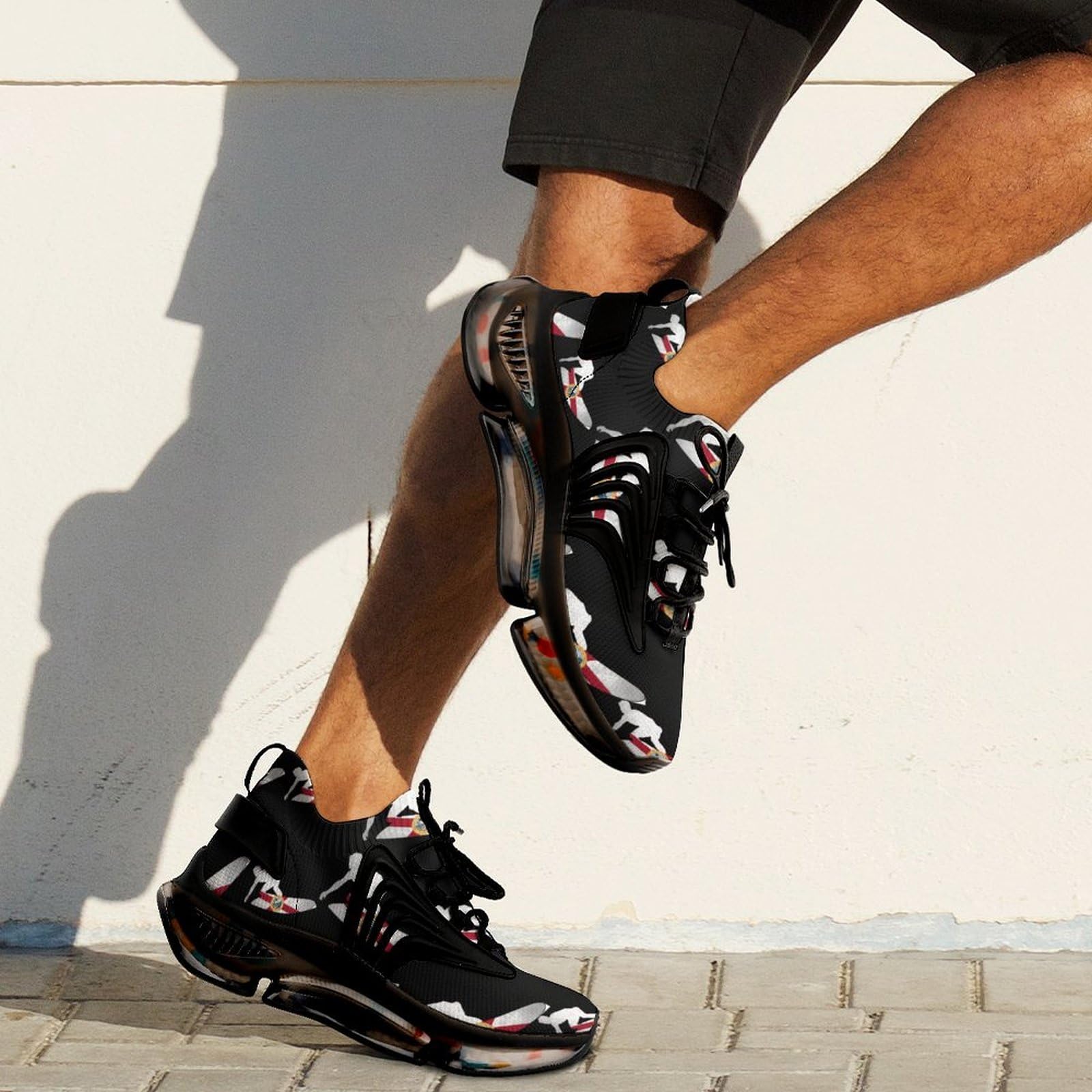 Florida Flag Skiers - Scarpe da corsa da uomo | Scarpe da ginnastica leggere traspiranti antiscivolo ad asciugatura rapida