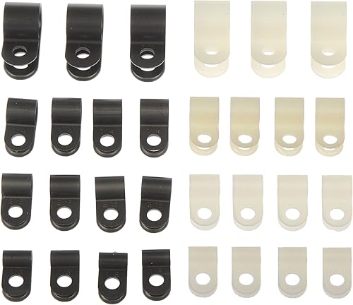Dorman 86108 18, 316, 14 pulgadas - Abrazadera de nailon negro Surtido de ajuste universal